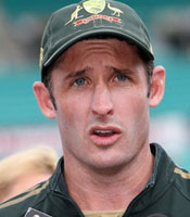 Michael Hussey top scored for Australia