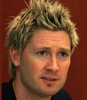 Michael Clarke's Australia is leading the best of three finals 1-0